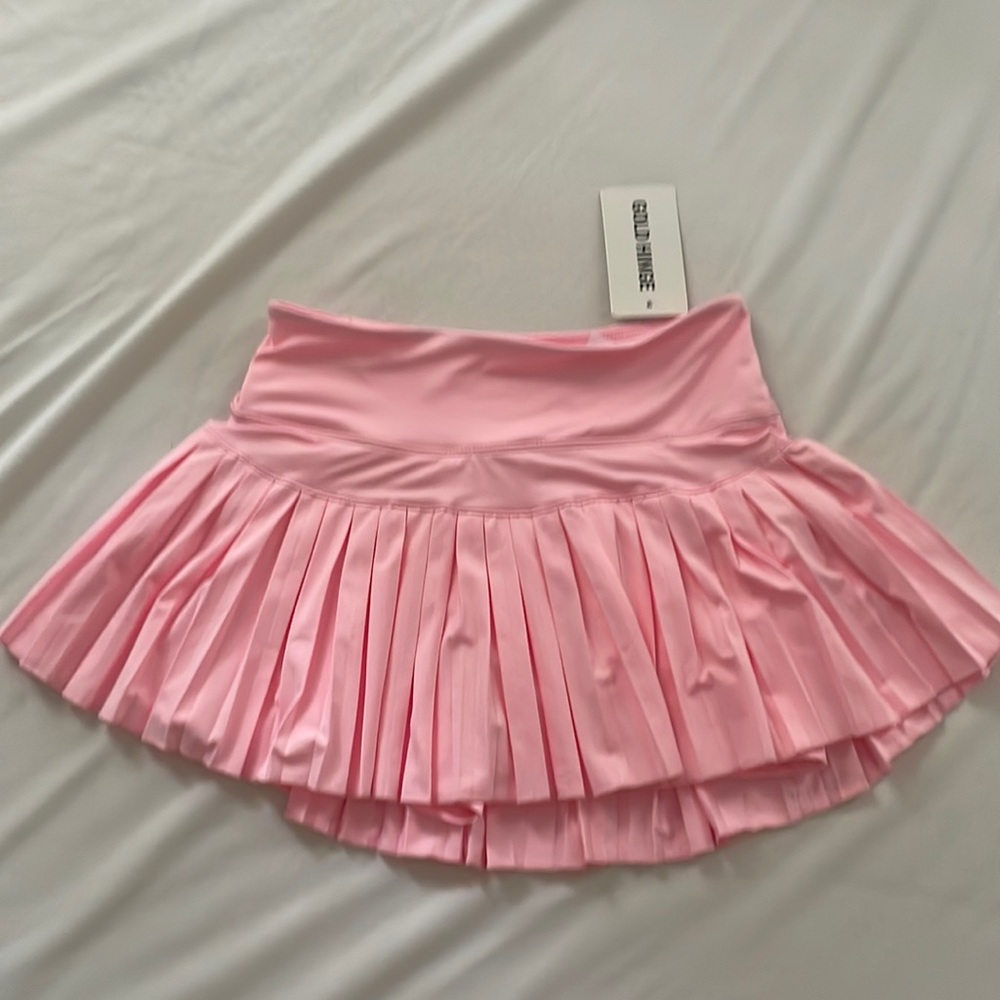 NWT Gold hinge tennis skirt